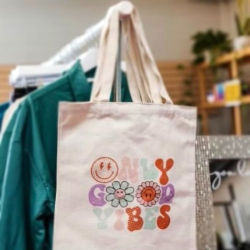 “Only Good Vibes” Tote bag